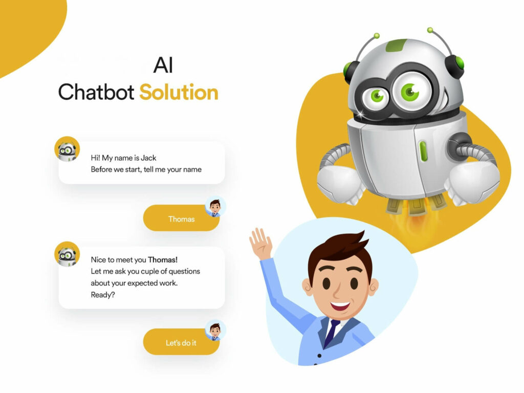 AI chatbots in mobile app
