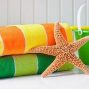 Beach toys and towels