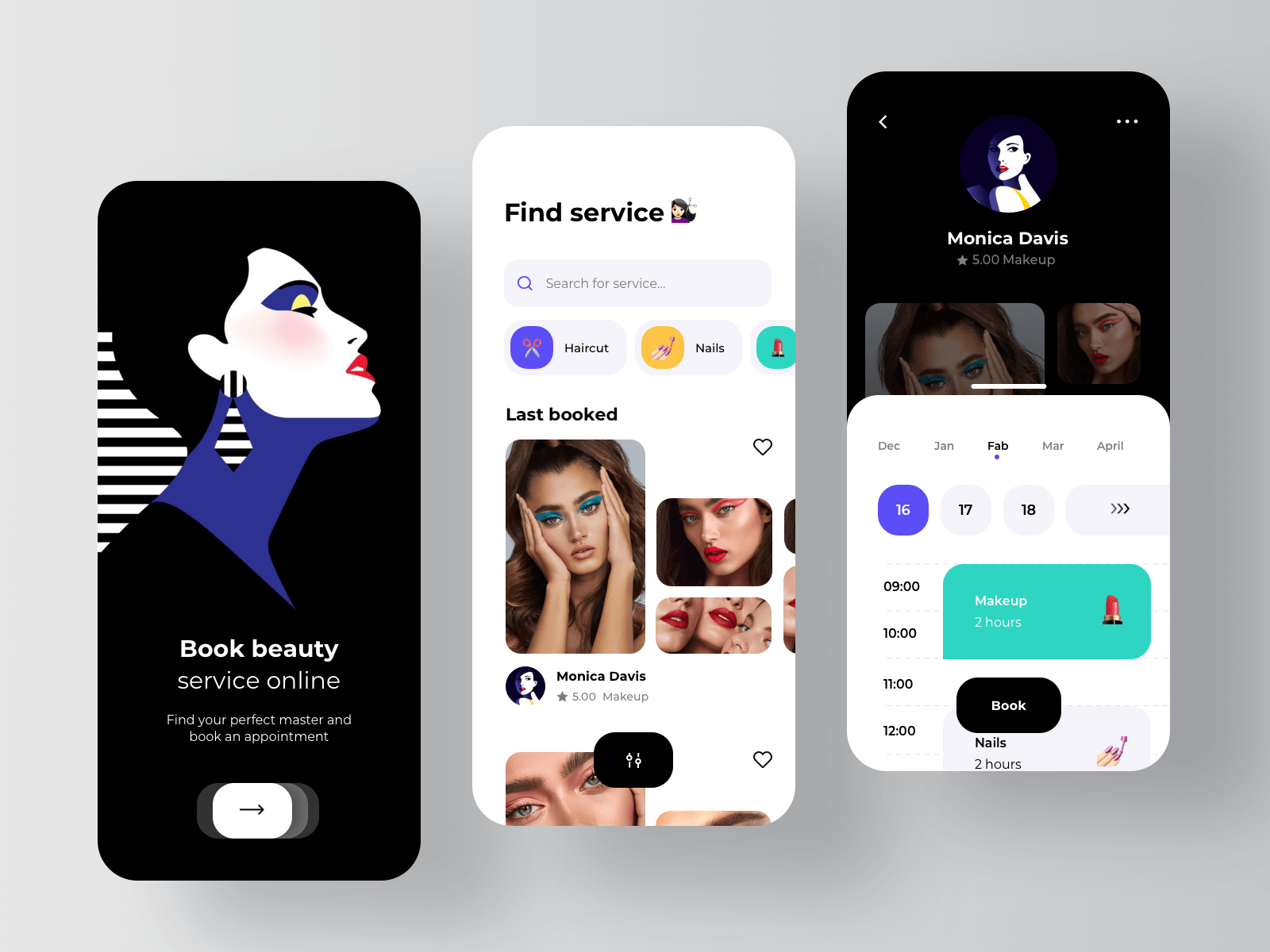 beauty service app development