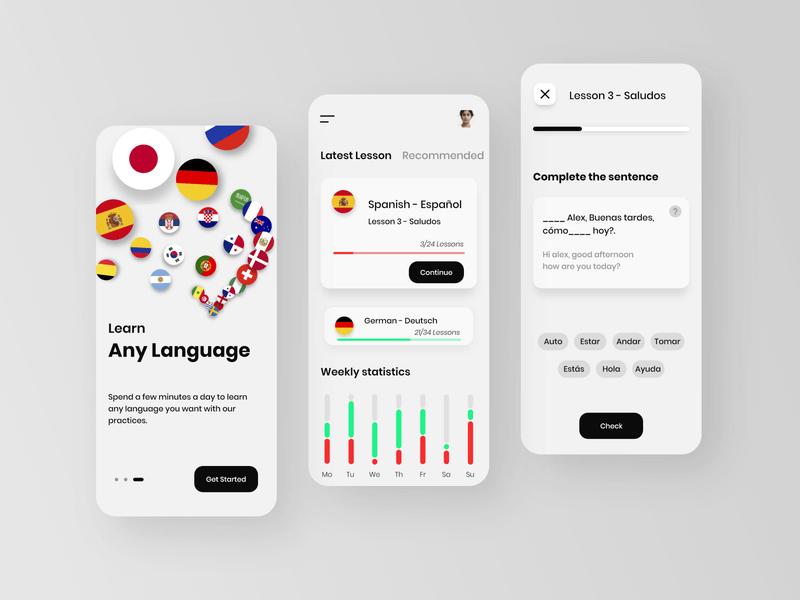 learn a language mobile app