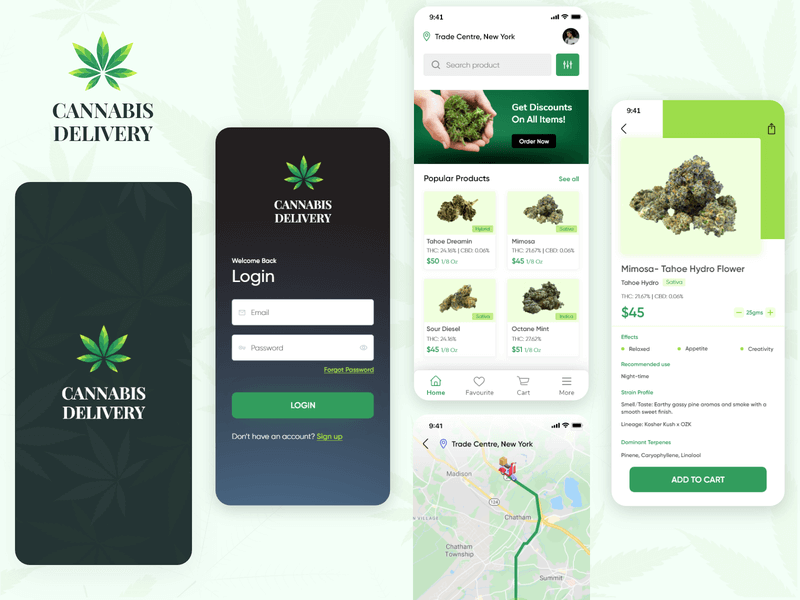 marijuana cannabis delivery app
